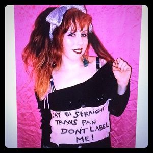 Lexa Vonn black wool Don’t Label Me! sweater